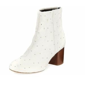 $595 Rag & Bone Drea Calf Hair Studded Bootie sz 39.5